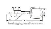Rigging Bolt Snaps Round Eye,Solid Brass Fixed Eye Bolt Snap Hooks For Handbag in Carabiner Manufacturer thumbnail-3