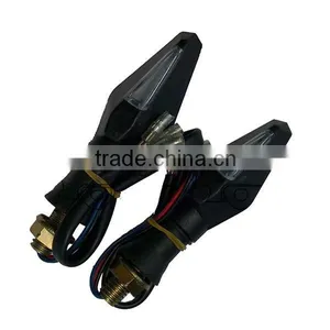 BJ-SL-020 Clear Lens 12 V Supper Bright Blue and Yellow Led Motorcycle Turn Signal Lights Flashers Lighting thumbnail-2