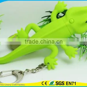 High Quality Promotional Cute Assorted Animal Sound Led Keychain thumbnail-1