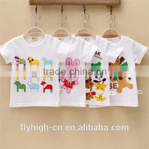 Round Neck Kids t Shirt Custom Cotton t Shirt Children thumbnail-5