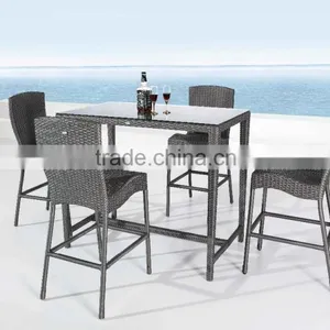 Rattan Outdoor Steel High Bar Table (DH-9551) thumbnail-1