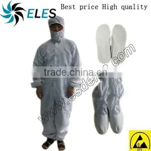 100% Polyester Workshop Clothes Cleanroom Suit Overcoat From China Supplier on Stock thumbnail-2
