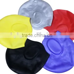 With Ear Pouches To Heep Your Hair Health For Men and Women Waterproof Earmuffs Silicone Adult Swim Cap thumbnail-4