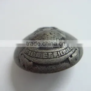 20mm Special Design Doom Shape Metal Alloy Free Sample Button thumbnail-3