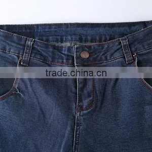 New 98% Cotton and 2% Skinny Scratch Spandex Denim Jeans For Ladies thumbnail-5