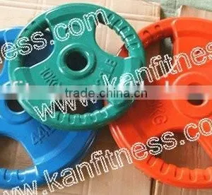 Tri-grip Weight Plate Color Black/three Grip Weight Plate /bumper Plate thumbnail-3