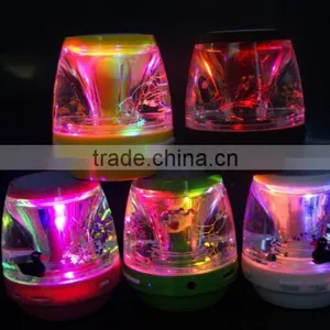 New Arrivel LED TF Card Slot and Hand-free Calls Support Liquid Mini Bluetooth Speaker 2015 thumbnail-2