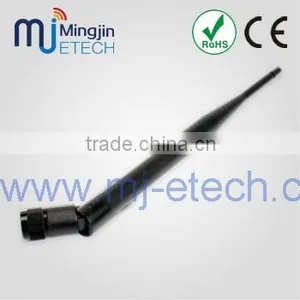 Dipole / Rubber Duck Antenna, 2.4 to 2.5GHz, 5 Dbi With SMA Plug RP thumbnail-1