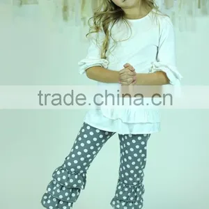 Wholesale Long Sleeve Ruffle Tank Top for Girls From Guangzhou City thumbnail-4