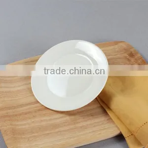 Pure White Circular Hotel Plate Beefsteak Plate Ceramic Tableware HY1671501 thumbnail-2