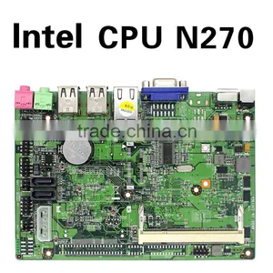Fanless pc Support Home Premium and Embedded Intel Atom N270 Main Board Atom N270 Motherboard N270 pc Motherboard thumbnail-1