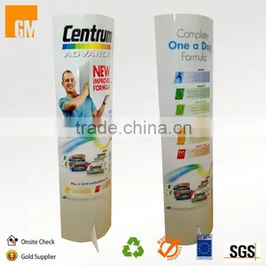 Flooring Advertising Cardboard Totem Display Stand thumbnail-1