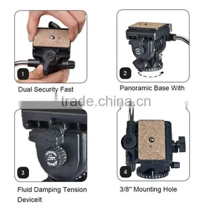 2 Way Panoramic Pan Head for Tripod Camera VT-1510 thumbnail-6