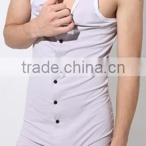 Cotton Summer Cheap Wholesale OEM Onesie Pajamas For Men thumbnail-3