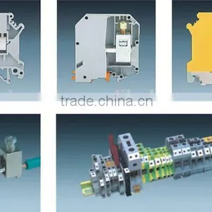 UK Type Screw Din Rail Plastic Universal Terminal Block thumbnail-1