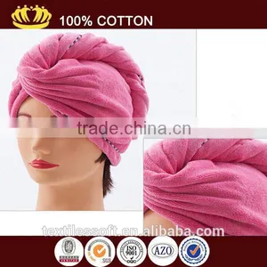 Microfiber Pure Color Stock Bath Cap Towel thumbnail-1