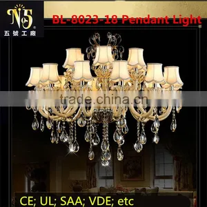 High Quality Led Luxury Classical Italy Style Crystal Acrylic Chandelier Glass Light thumbnail-1