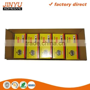 Jinyu Factory Price Wholesale Strong Adhesive High Viscosity Quick Dry Plastic Bottle 5g Super Glue 505 thumbnail-3