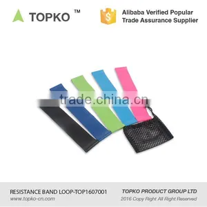 TOPKO Latex Material Custom Stretch Elastic Loop Set of 5 With Mesh Bag Fitness Resistance Band thumbnail-5