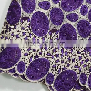 Latest Double Organza Lace Purple Africa Lace Big Occasion Dresses thumbnail-3