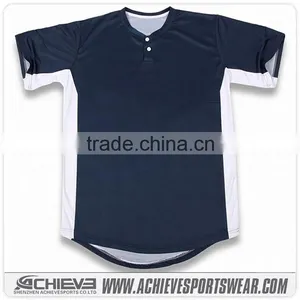 Wholesale Custom Cheap Baseball Jersey High Quality Short Sleeves Baseball Jersey From China Supplier thumbnail-2