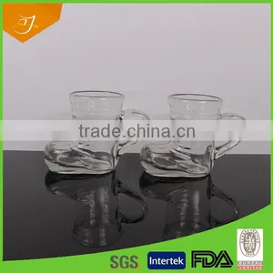 Boot Shape Clear Glass Beer Mug With Handle , Sublimation Beer Steins Quality Choice thumbnail-3
