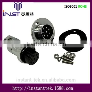 INST GX19 10pin Metal Srcew Waterproof Airplug Connector thumbnail-3
