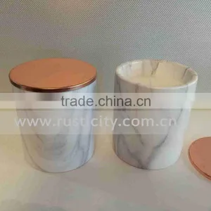 Scented Soy Wholesale Marble Jar Candle With Lids thumbnail-3