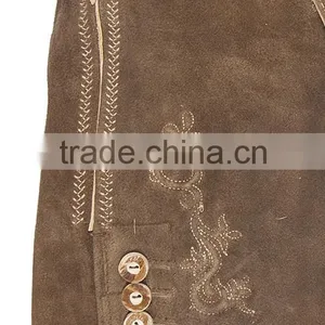 Bavarian Oktoberfest Trachten Lederhosen Bundhosen Costume Brown thumbnail-4
