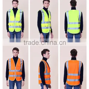 Wholesale Traffic High Visiblity Reflective Vest thumbnail-1