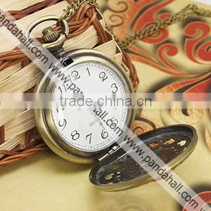 Steampunk Pocket Timepiece Antique Pocket Watches Necklaces Mixed(WACH-G006-M3) thumbnail-3