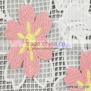 Polyester Fabric Manufacturers From China Embroidered Patches Tulle Lace Fabric Plain Embroidery French Lace Fabric For Dresses thumbnail-5
