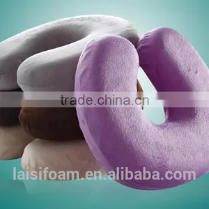 100% Polyerter Mold for Neck Pillow Super Soft Fabric Neck Massage Pillow LS-U-006-A Travel Foam Pillow thumbnail-4