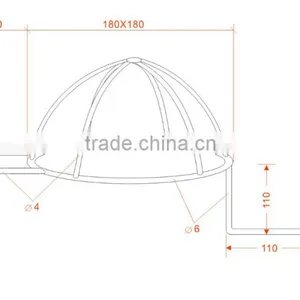 Uniques Beatiful Retail Store Display Metal Cap Hat Hanging Rack ,slatwall Panel thumbnail-1