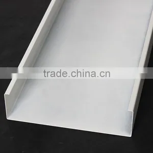 Width 255mm B Shaped Rustproof Commercial Metal / Aluminum Strip Linear Ceiling thumbnail-3