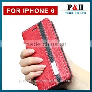 New Mobile Phone Accessories Wallet Leather Case Flip Cover for IPhone 6 thumbnail-1