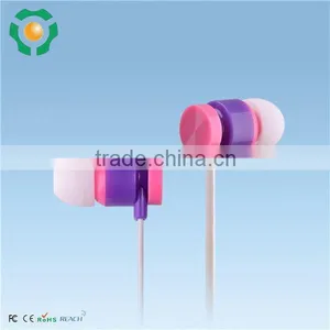 Best Fashion Flat Cable Earphone Stereo Earbuds With Mic for Smart Mobile Phone thumbnail-2