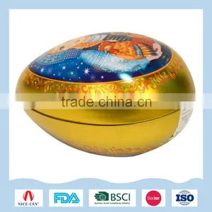Good Design Hot Sale Egg Shape Gift Packages Tin Boxes thumbnail-1