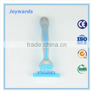 Portable Handle Changeable Triple Blade Disposable Razor thumbnail-4