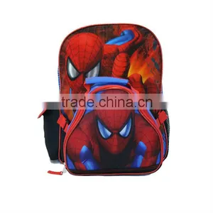 Spiderman Kids' Backpack With Lunch Kit Set thumbnail-1
