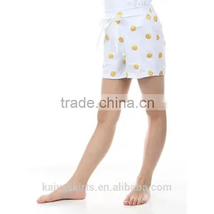 Multicolored Dots Bowknot Design Stylish Easy Sports Doing Cotton Children Girls Shorts thumbnail-4
