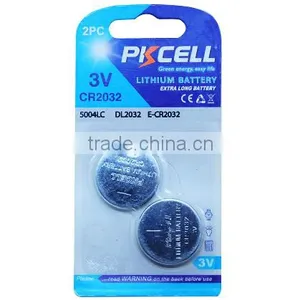 PKCELL 3v Button Cell Battery Cr2032 Lithium Battery High Capacity Button Cell Battery thumbnail-1