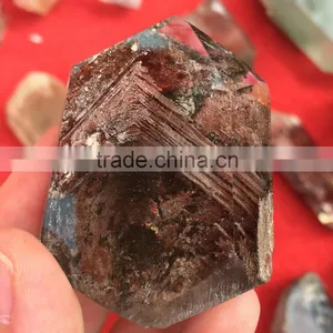 Natural Green Phantom Stone Crystal Pillars Point thumbnail-1