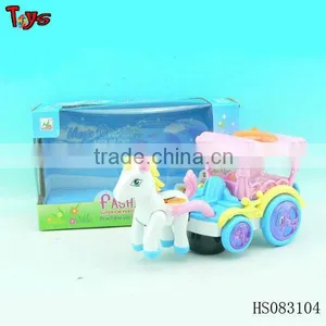 Popular BO Carriage Plastic Horse Toy thumbnail-1