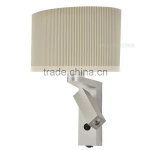 Two Heads Hotel Decorative Wringle Shade Led Wall Sconce,hotel Decorative Wringle Shade Led Wall Sconce,led Wall Sconce WL1082 thumbnail-3