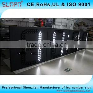Iran 45Inch White Color 88:88 and 88:88:88 Time and Temp Led Sign and Digitals Time Clock thumbnail-4