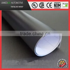 High Quality 1.52*30M Silver Vinyl Wrap Self Adhesive Matte Car Wrapping Vinyl Film thumbnail-1