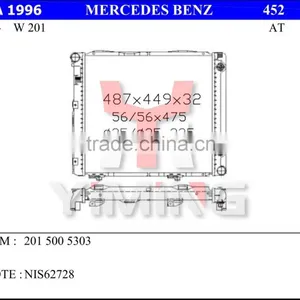 Auto Radiator for Benzz W201 86 OEM 2015005303 thumbnail-1