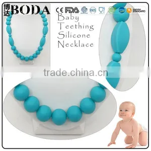 Baby Teether Necklace Baby Can Chew Silicone Necklace thumbnail-4