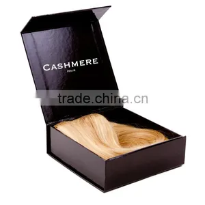 Luxury Black Custom Logo Printed Satin Hair Packaging,hair Packaging Box Wholesale thumbnail-1